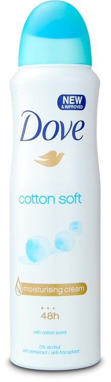 dove cotton soft antiperspirant aerosol 150ml 1675357775