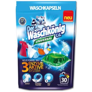 waeschepflege waschmittel vollwaschmittel der waschkoenig cg universal 3in1 mega caps 30wl 510g