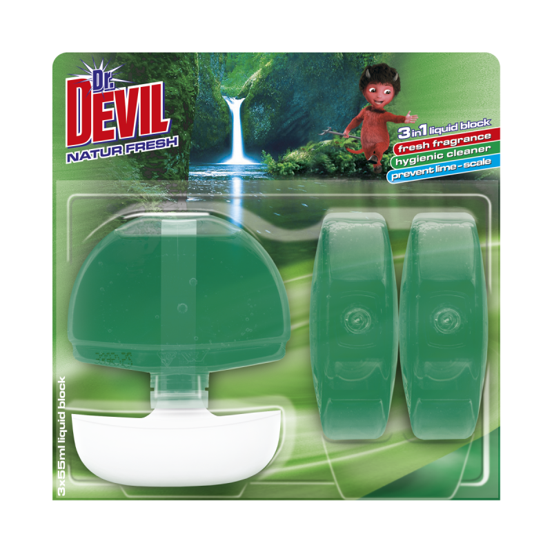 devil wc tekuky blok 3x55 natur fresh