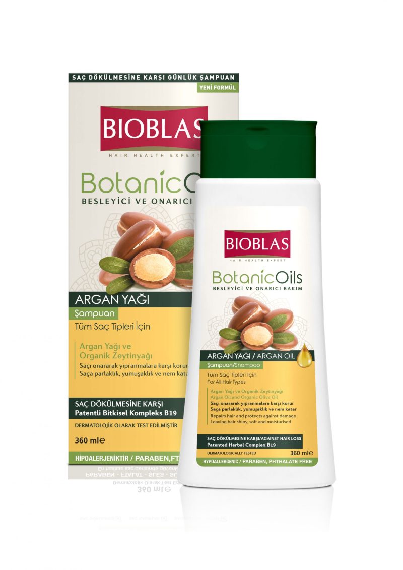 Sampon Bioblas Botanic Oils cu ulei de argan pentru toate tipurile de par 360 ml