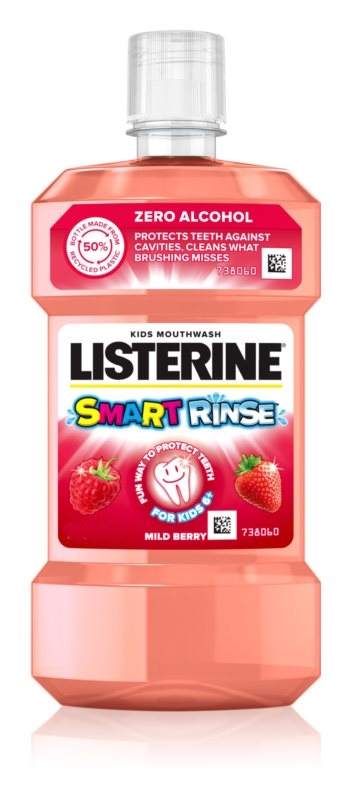 listerine smart rinse mild berry apa de gura pentru copii 19