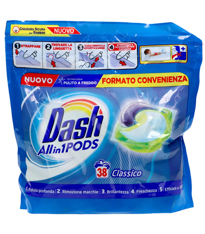 Dash detergent de rufe All in 1 Clasic 28 capsule 9576 gr 01