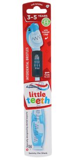 230313100010aquafresh little teeth interdental bristles with travel cup sammy the shark