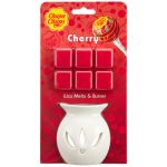 389195 wax melts and burner set chupa chups cherry