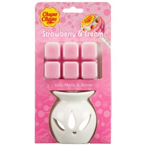 389195 wax melts and burner set chupa chups strawberry and cream