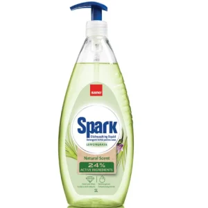 detergent lichid pentru pase cu pompita sano spark lemongrass 1 l 057572